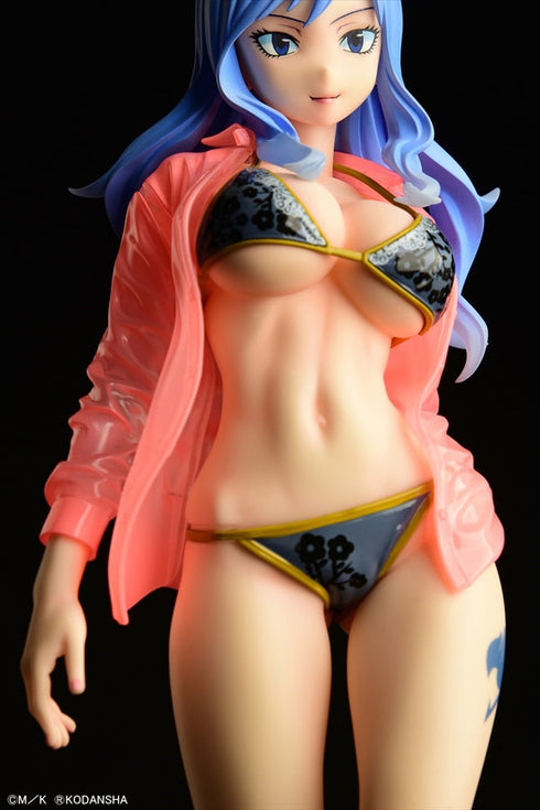 『FAIRY TAIL』ジュビア・ロクサー Gravure Style 黒ビキニ!! 濡れ透けワイシャツSP